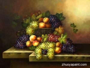 A Still Lift Of A Basket Of Fruit 