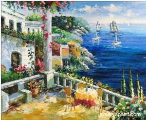 Mdeiterranean Sea Painting Wholesale