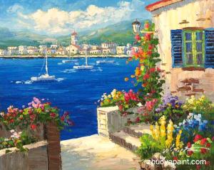 Mdeiterranean Sea Painting Wholesale