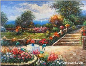 Flower Garden Nearby Mdeiterranean Sea