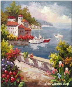 Flower Garden nearby Mediterranean Sea