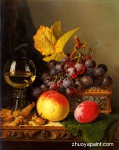 Still Life of Black Grapes