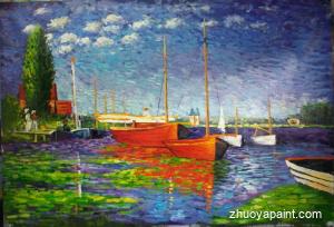 Red Boats at Argenteuil