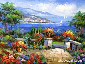 Flower Garden nearby the Sea