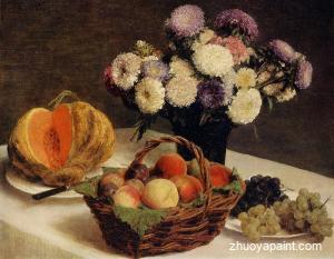Flowers and Fruit, a Melon