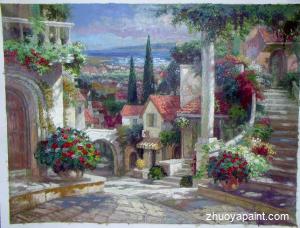 Cottage Oil Painting