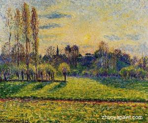 View of Bazincourt, Sunset