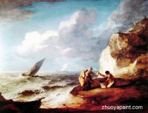 A Rocky Coastal Scene