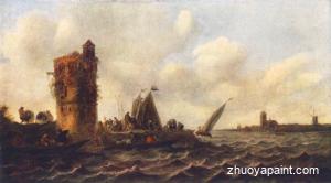 A View on the Maas near Dordrecht