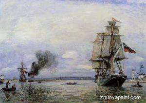 Leaving the Port of Honfleur