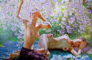 Cherry blossom and Nude Girls