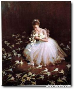 A Dancer with Flowers