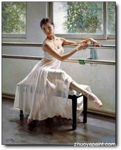 Ballet Oil Painting