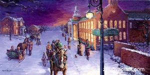 Christmas Oil Painting