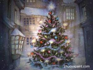 Christmas Tree Painting