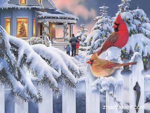 Snowscape Christmas Scene