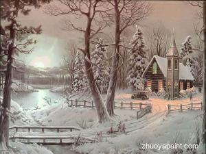 Christmas Oil Painting Reproduction