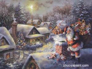 Santa Claus Painting