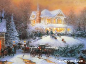 Christmas Oil Painting