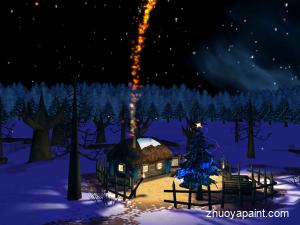 Christmas Oil Painting Reproduction