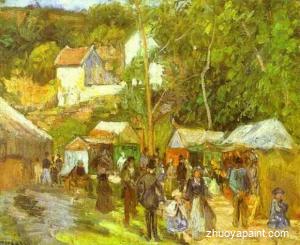 A Fair at l´Hermitage near Pontoise
