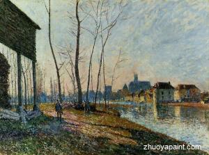 A February Morning at Moret-sur-Loing