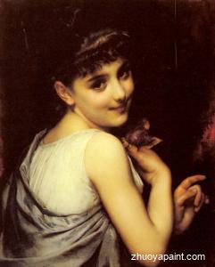 A Young Beauty Holding A Red Rose