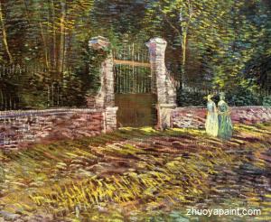 Entrance to the Park at Voyer-d´Argenson in Asnieres