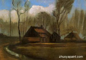 Farmhouses among Trees