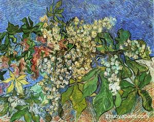 Blossoming Chestnut Branches