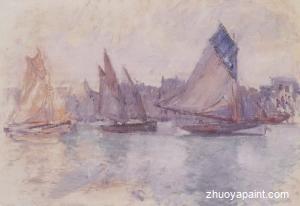 Boats in the Port of Le Havre