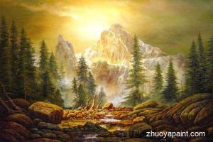 A Mountain Stream In The Rockies