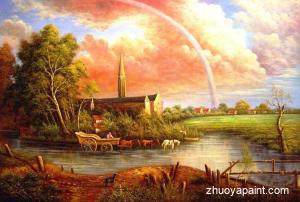 Salisbury Cathedral From The Meadows