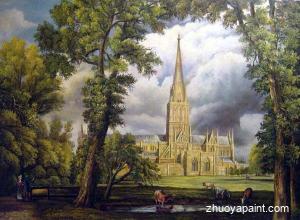 Salisbury Cathedral From The Bishop&acute;s Grounds