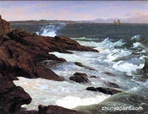 Fog off Mount Desert 