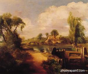 Landscape with Boys Fishing