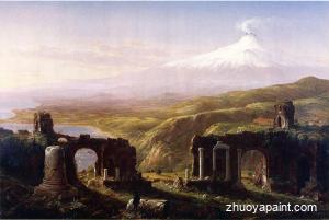 Mount Aetna from Taormina, Sicily