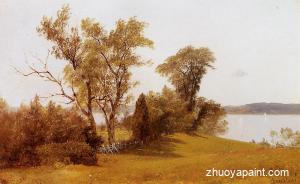 Sailboats on the Hudson at Irvington