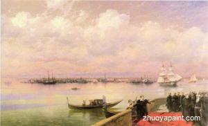 Byron visiting mhitarists on island of St. Lazarus in Venice