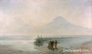 Dejection of Noah from mountain Ararat