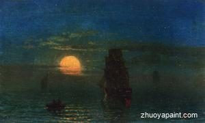 Ships in Moonlight