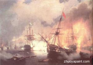 Sea battle near Navarine