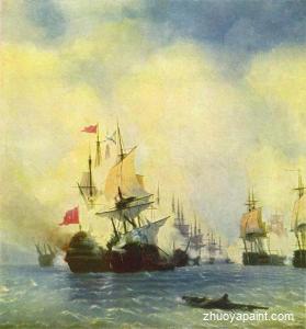 Sea battle near Navarine