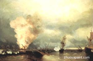Sea battle near Vyborg