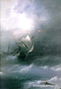 Tempest on Ice ocean