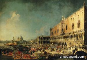 Arrival of the French Ambassador at the Doge´s Palace