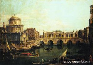 Capriccio of the Grand Canal With an Imaginary Rialto Bridge