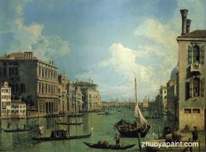 Grand Canal Near the Campo San Vio, Looking Towards the Chur