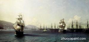The Black Sea fleet in Feodosiya