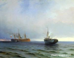 The capture of Turkish nave on Black sea